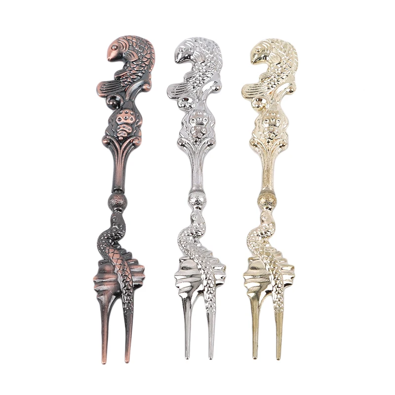 3 шт./компл. смешанные цвета ретро вилки для фруктов европейский стиль десерт