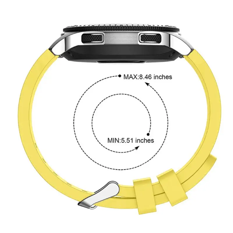 Силиконовый ремешок на запястье для Samsung Galaxy Watch 46 мм SM-R800 Смарт-часы Gear S3 Frontier Silicone