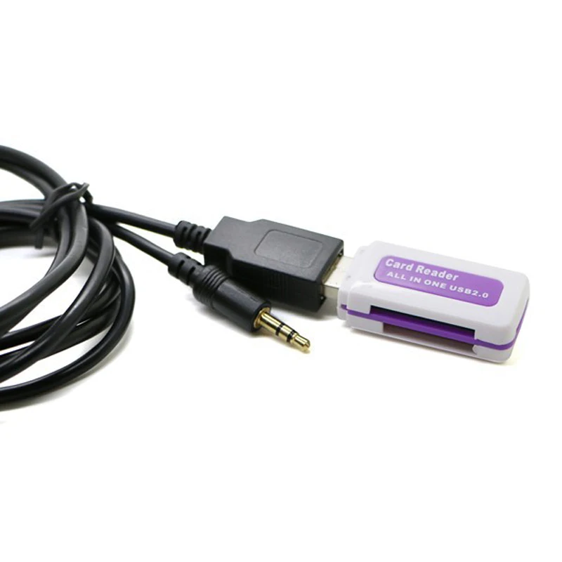 Автомобильный 8-контактный мини-переходник для CD-чейнджера в AUX USB цифровой