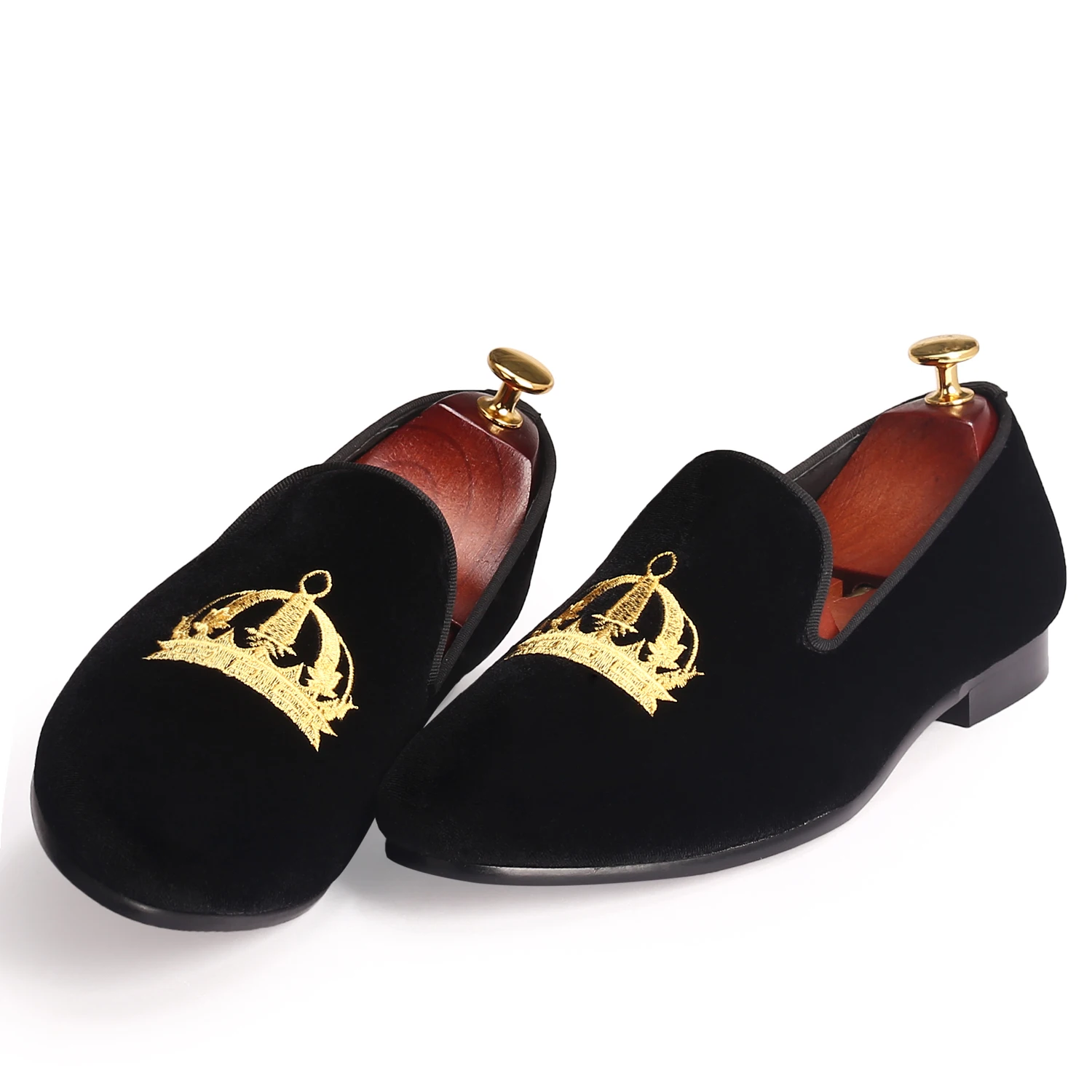 Harpelunde слипоны итальянский Мужская деловая обувь черные бархатные лоферы с