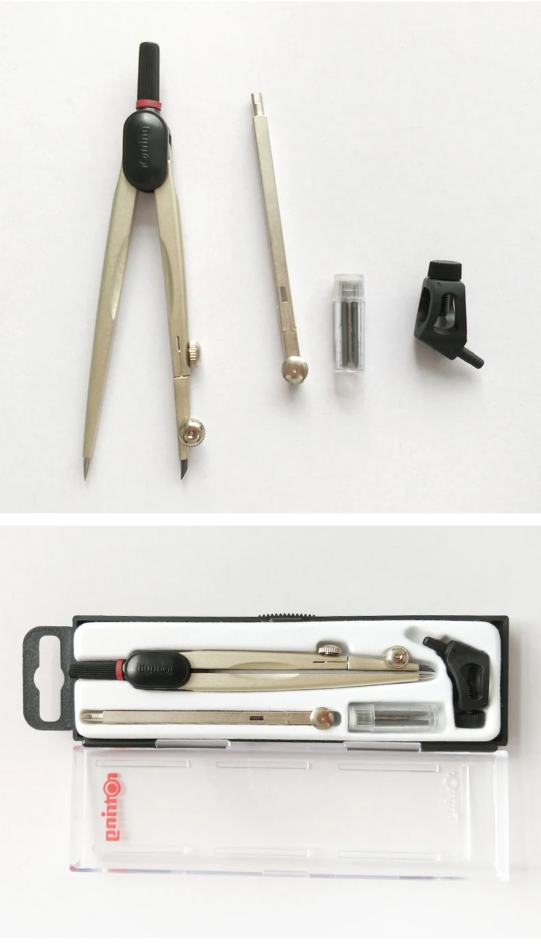 Rotring металлический циркуль инструменты для рисования офисные и школьные принадлежности