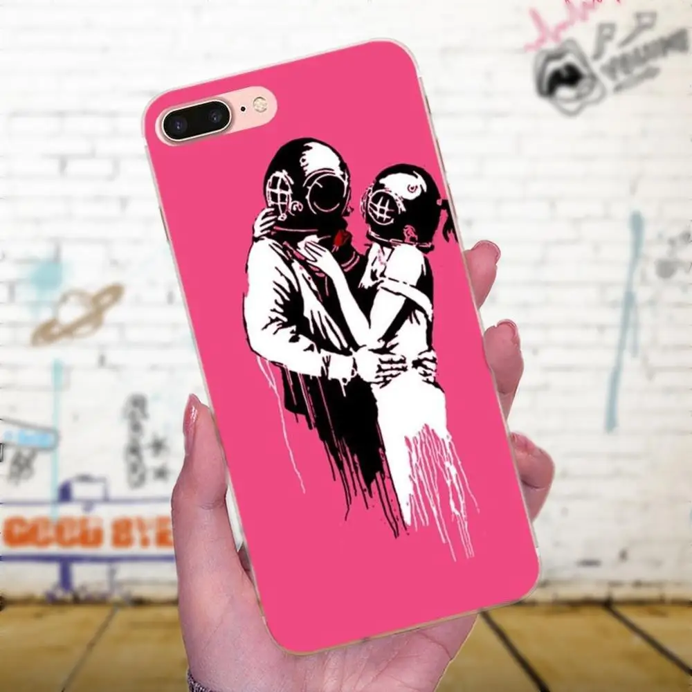 Уличное искусство Бэнкси &quotАльберт&quot Banksy Palestine для Xiaomi Mi3 Mi4 Mi4C Mi4i Mi5 Mi 5S 5X 6 6X 8 SE A1