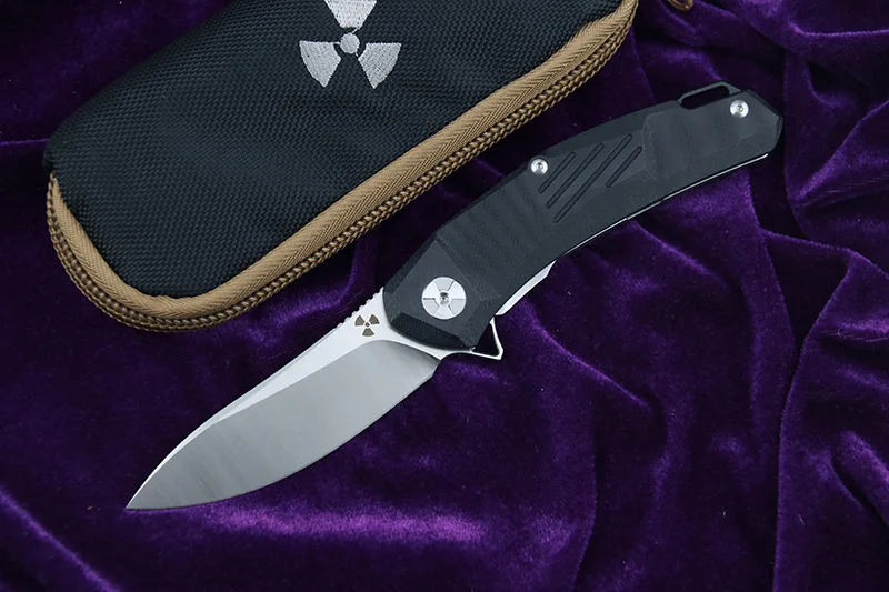 LEMIFSHE JK3217GB Флиппер D2 стальное лезвие G10+ стальная ручка Открытый охотничий Карманный кухонный фруктовый Складной Нож EDC инструмент