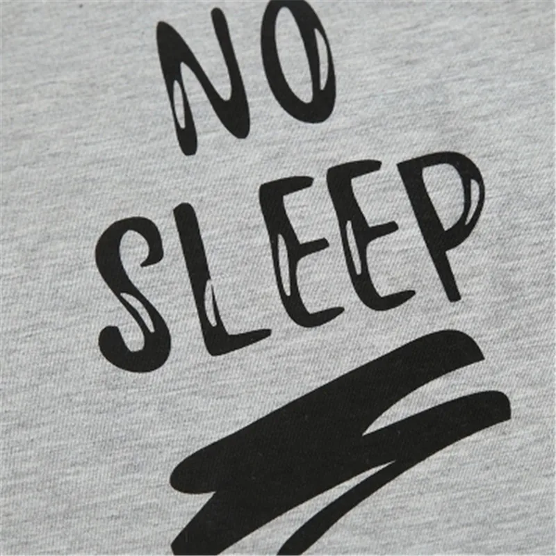 

Baby Kids T Shirt 2018 Summer Children Clothing Cute "No Sleep" Print Cotton Kids Short Sleeve T Shirts 1~7 Y Girl Tops Tee