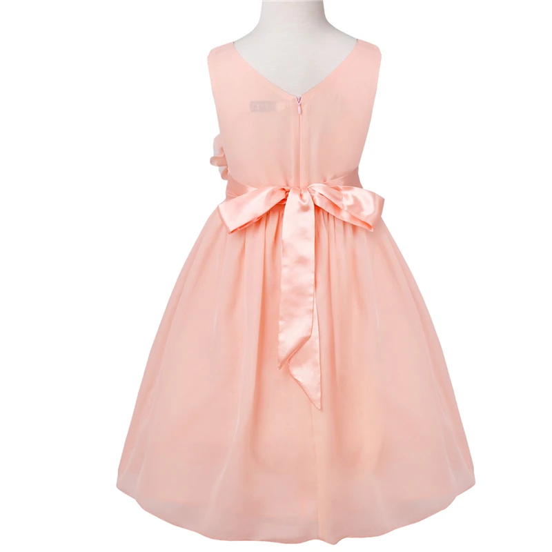 Teen Girls Chiffon Summer Birthday Party Dress Pageant Floral Princess Ball Gown Wedding Kids Vestidos | Детская одежда и обувь
