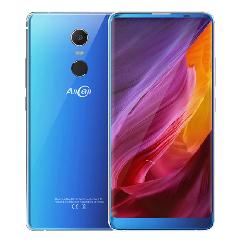 4G AllCall MIX 2 5,99 ''6 GB+ 64GB смартфоны Android 7,1 Helio P23 Восьмиядерный распознавание лица Беспроводная зарядка телефоны с двумя sim-картами