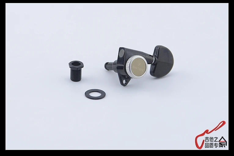 Оригинальные немецкие тюнеры L3 + R3 с фиксирующей головкой для гитары (черные)