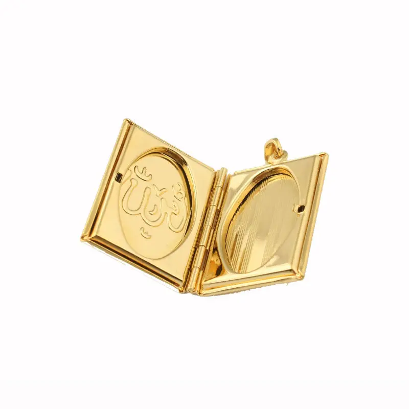 Новинка винтажный кулон большого размера мусульманский с надписью Allah Ожерелье