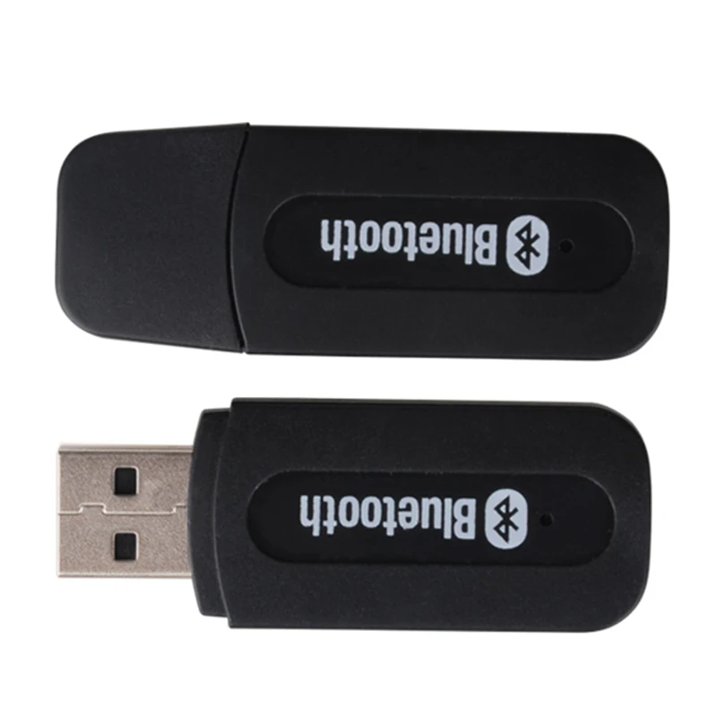 WHOLEHEARTEDLY Mini Portable USB Wireless Handfree Bluetooth Music Receiver Dongle Kit Mp3 + 3.5mm Audio Cable for Speaker Aux |