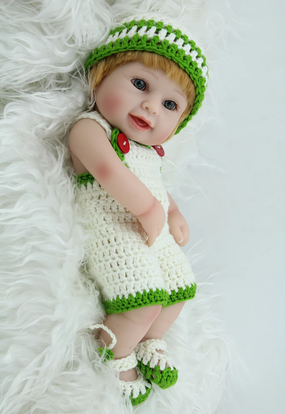 NPKDOLL 10 дюймовая виниловая Кукла Reborn Boy детские игрушки для игр сна кукла детей