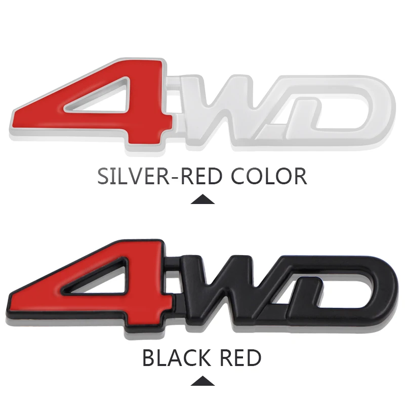 2pes автомобильный Стайлинг 3D хром металлическая наклейка 4WD Эмблема 4x4 значок