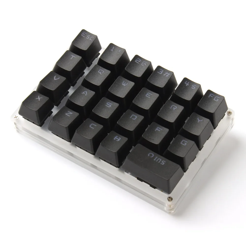 Программируемая клавиатура RGB YMDK переключатели MX Cherry Gateron 21/23/24 клавиши нумпад для