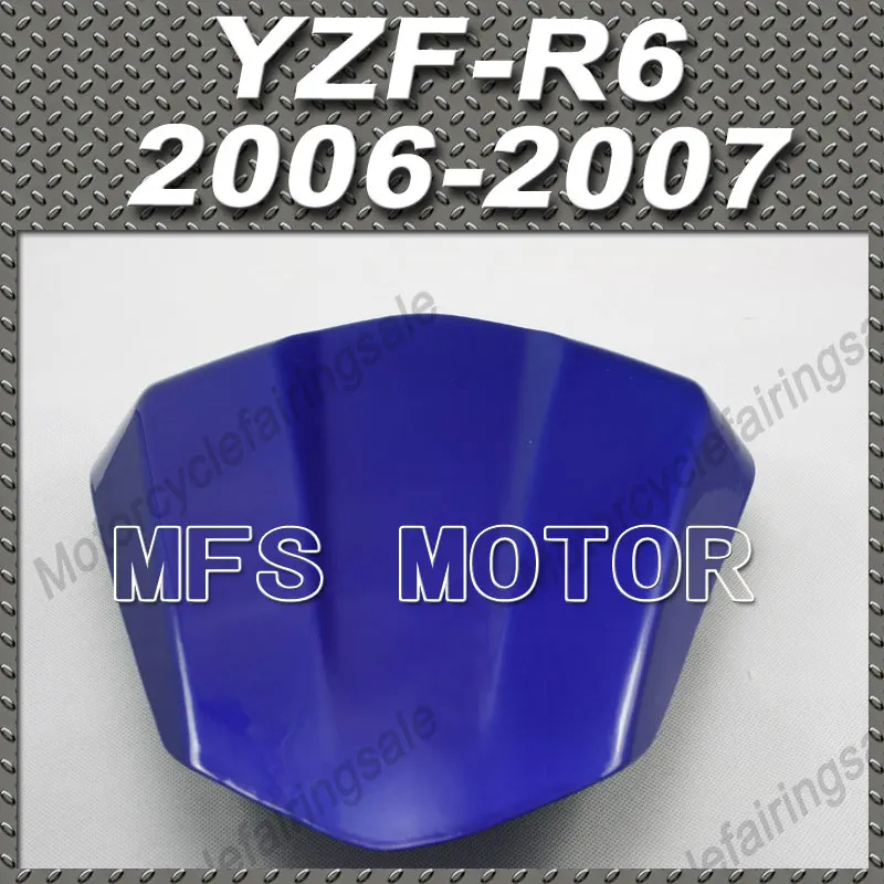 

For YZF-R6 Motorcycle Rear Pillion All Blue Injection ABS Seat Cowl Cover For Yamaha YZF-R6 2006-2007