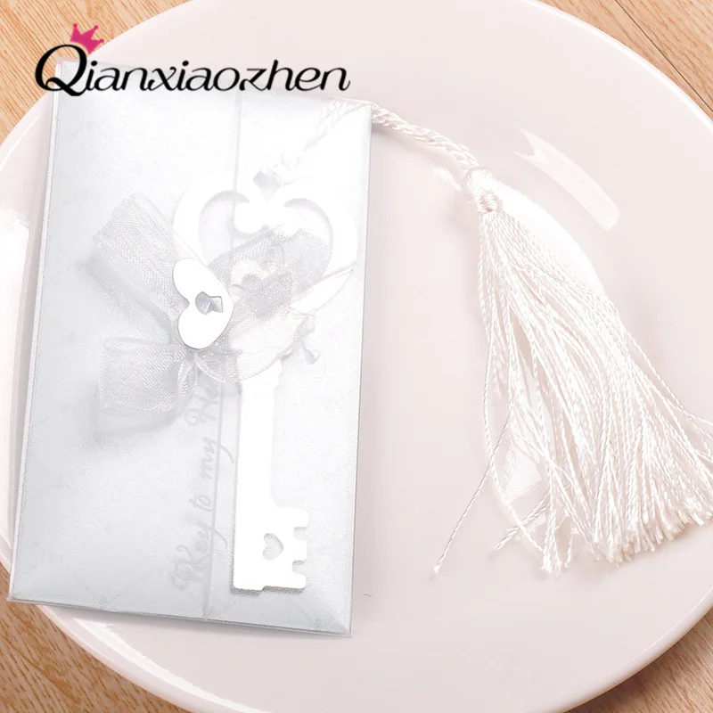 Бесплатная доставка 1 шт ключ к сердцу Закладка Свадебные сувениры и подарки