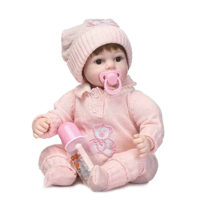 

NPK 22" Realistic Reborn Baby Doll Girl Soft silicone reborn dolls Newborn baby Doll Gifts Cute bebe girl Little Princess doll
