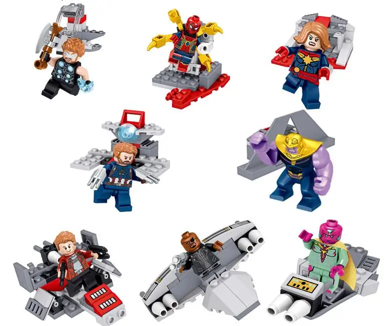 8 шт. Марвел Капитан строительные блоки игрушки для детей | Игрушки и хобби