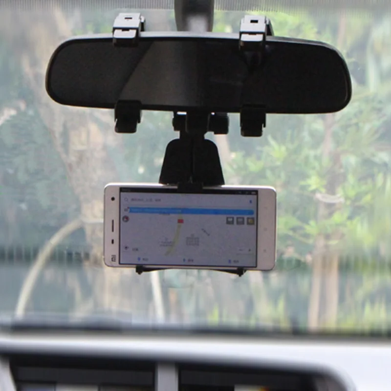 1 шт. Автомобильное зеркало заднего вида мобильный телефон Регулируемая