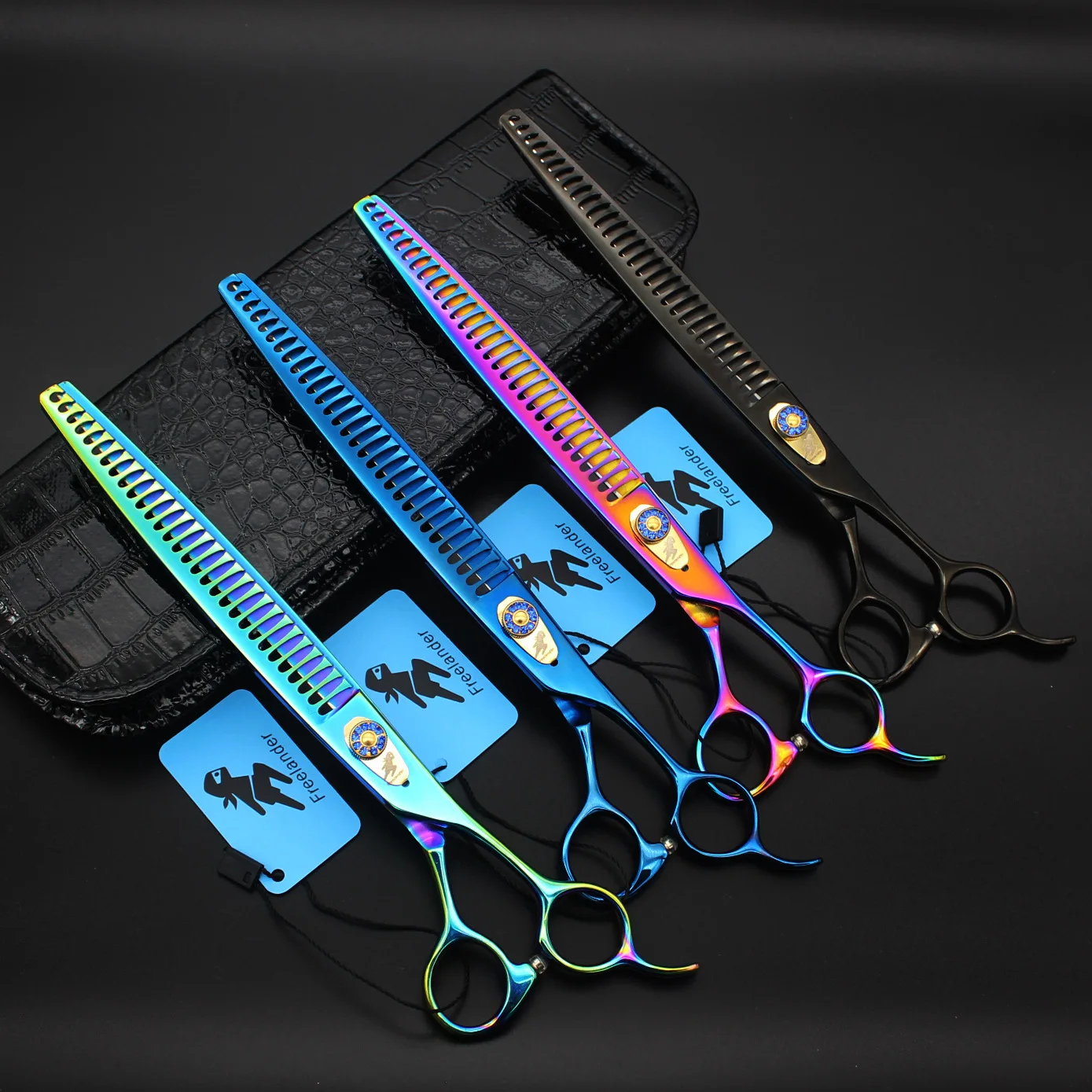 9 inch High-end JP440c 4 colors Professional Pet dog Grooming Scissors thinning shears Thinning rate about 35% High quality cat