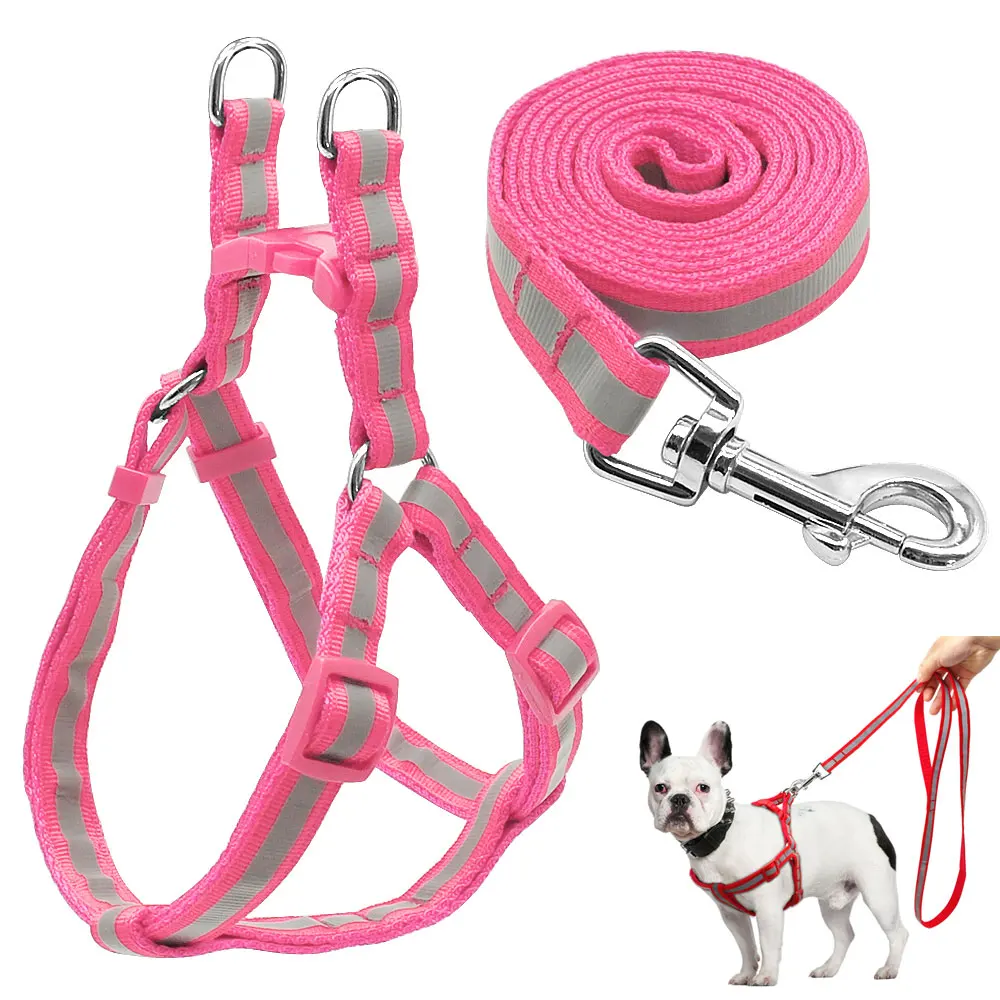 

No Pull Reflective Dog Harness Leash Lead Set Pet Vest Lead For Small Medium Large Dogs Perfect for Daily Training Walking