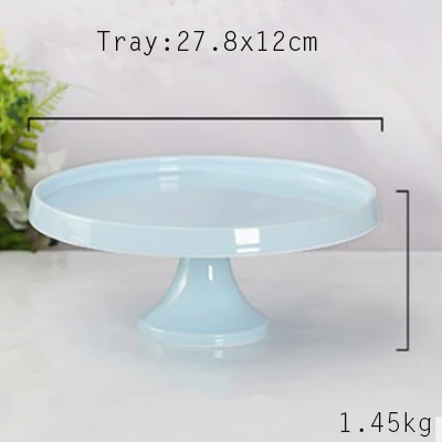 Tray-8 Европейский Свадебный керамический поднос для торта, фруктовый десерт, чай для дома, магазин тортов, вечеринка на день рождения, отель со стеклянным чехлом - Цвет: Tray-8