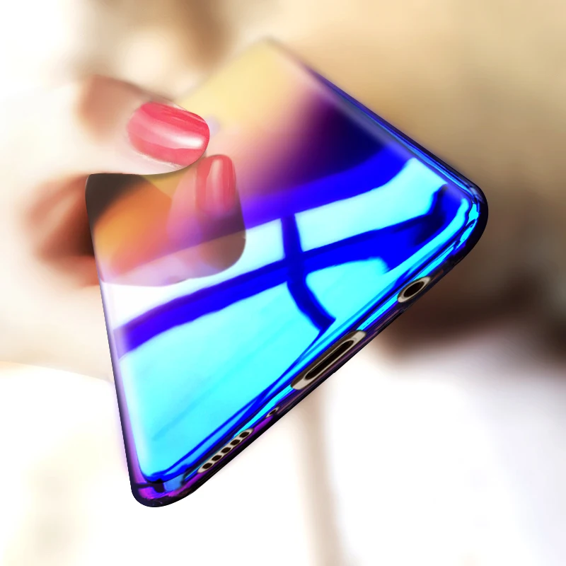 Модные Цвет Градиент Жесткий Пластик чехол для Samsung Galaxy S8 S9 плюс S7 Edge Роскошные
