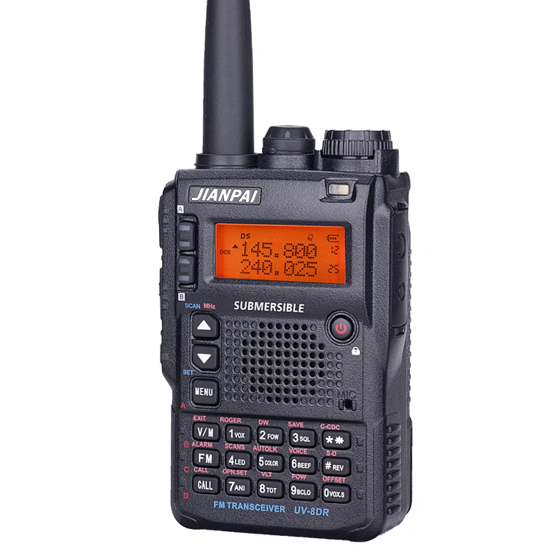 UV-8DR портативная рация профессиональная двухсторонняя радио сестра VX-8DR VX-6R baofeng uv 9r Ham радио HF трансивер