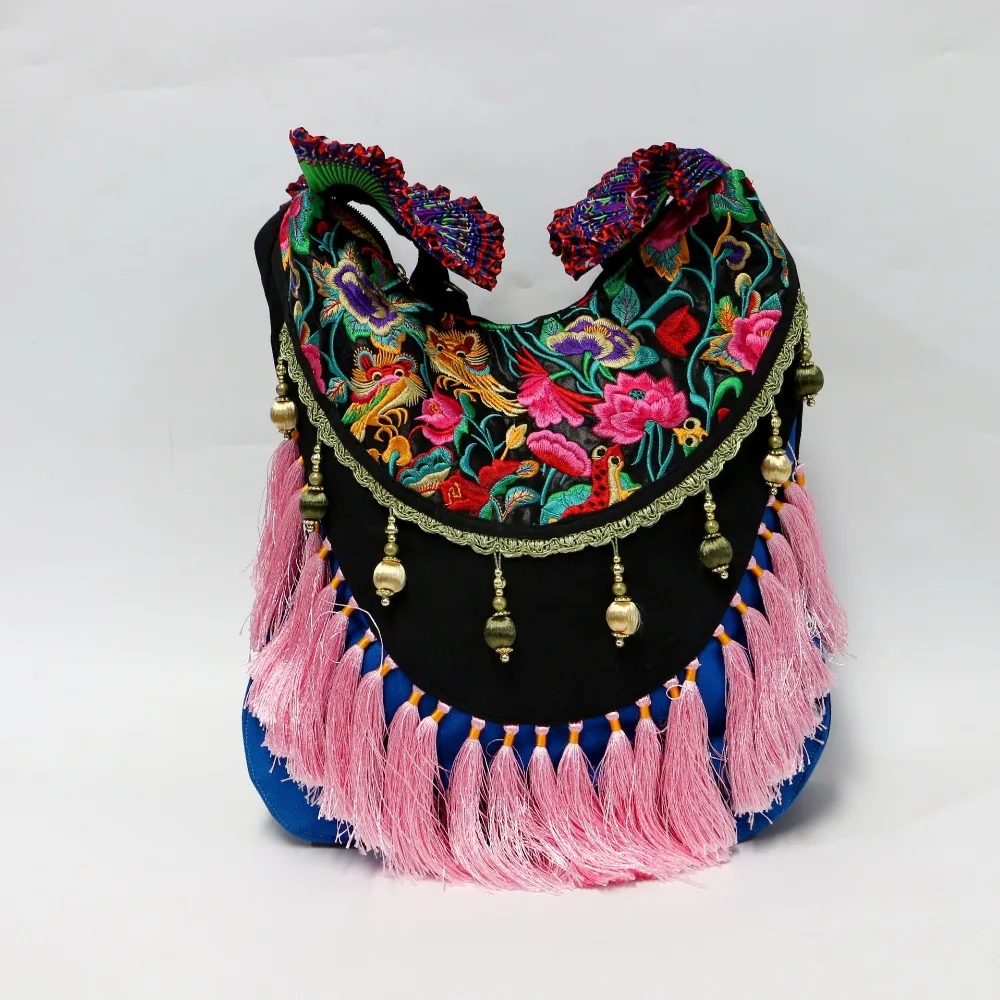 Большие винтажные сумки с вышивкой ручной работы, сумка Gypsy Boho, женские сумки, женские сумки через плечо, сумки с бахромой, сумка в стиле бохо