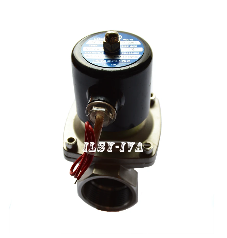 G1 1/2 &quotдвухходовой клапан двигателя из нержавеющей стали DN40 DC12V DC24V нормально