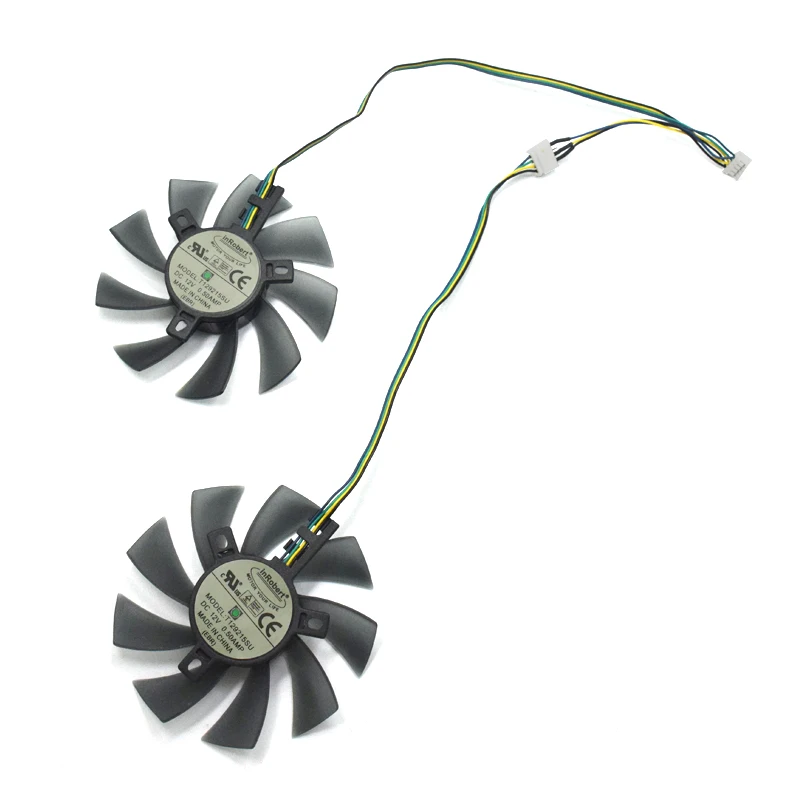 Кулер с двумя шарикоподшипниками 85 мм для видеокарты XFX RX 470D 4G 560 280X 3G 290X 8G 570