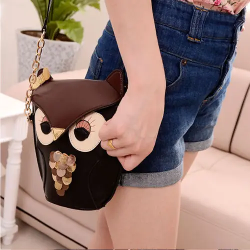 Женский кошелек через плечо с принтом совы сумка мессенджер|shoulder bags|messenger baghandbag
