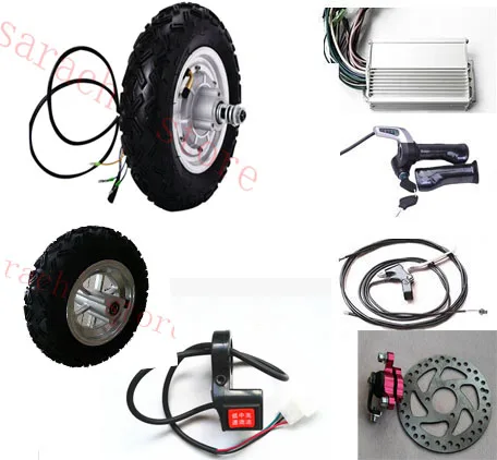 10 &quot500 W 24V электрический скейтборд комплект Электрический скутер конверсионный