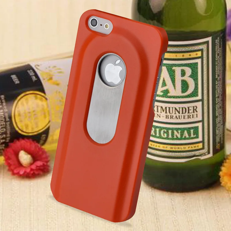 Beers Bottle Opener Hard Case for iPhone 5 5S SE 6 6S 7 8 Aluminum Back Cover Metal With Inner Stainless Steel New Arrival |