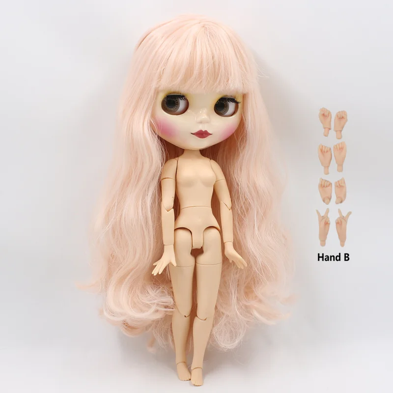 doll and hand B Ледяная фабрика blyth кукла игрушка BL2352 светильник розовый волнистые волосы суставы тела 1/6 30 см bjd Специальная цена - Цвет: doll and hand B