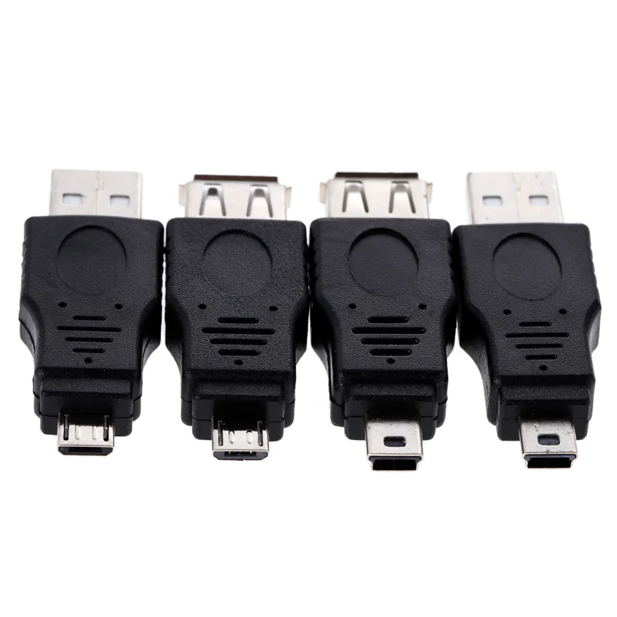 10 шт. OTG 5pin F/M мини USB микро адаптер конвертер штекер-гнездо гаджеты | Компьютеры и