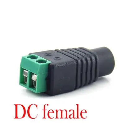 DC female connector 5,5X2,1 мм DC разъем питания с удлинителем DC женский и мужской разъем адаптер для камеры видеонаблюдения светодиодный светильник - Цвет: DC female connector