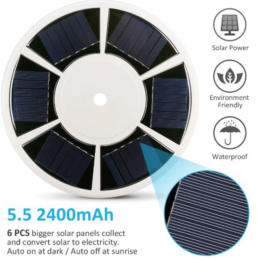 42 LED Солнечный флаг Полюс свет водонепроницаемый энергосберегающий светильник
