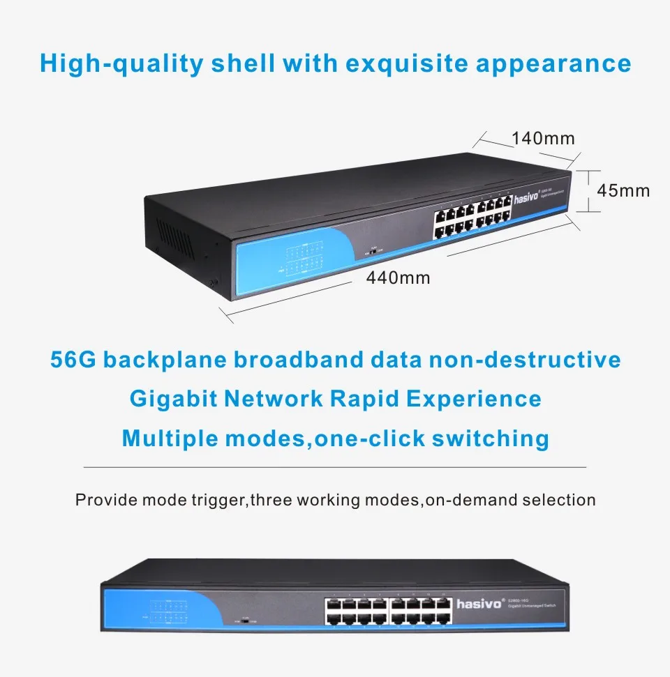 16 портов RJ45 Gigabit Enthernet коммутатор lan коммутатор ethernet коммутатор