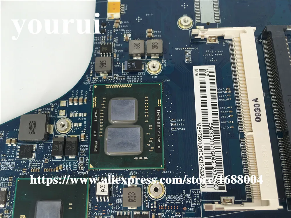 MBPTS01001 MB.PTS01.001 для ноутбука Acer aspire 1830 т 1830Z Материнская плата 48.4GS01.02N I5 470UM Процессор