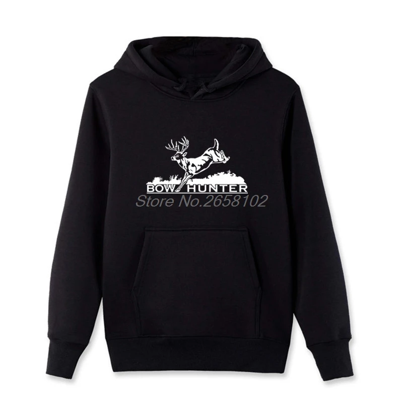Повседневная мужская хлопковая толстовка Hunt Bow Deer Hunter Клубные худи флисовая