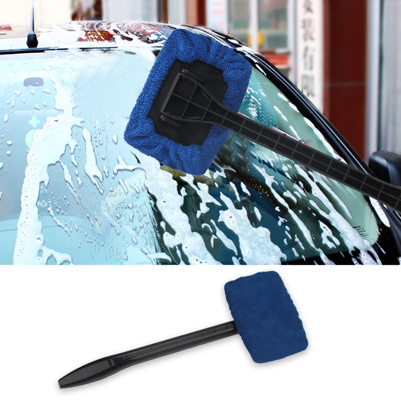 

New Windshield Easy Cleaner - Microfiber Auto Window Cleaner Clean Hard-To-Reach Windows On Your Car Or Home dark blue dfdf