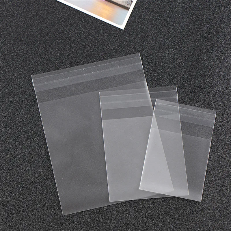 

25pcs 10x10+3cm Transparent Matt Opp Bags Pouches for Jewelry Packing Biscuit Bake Makeup Packages Bag Wholesale