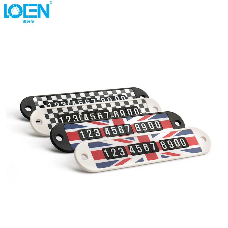 Автомобильный Стайлинг Мини креативные присоски парковочный номер пластина 14 см