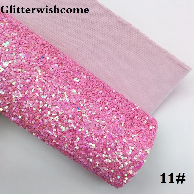 11 Glitterwishcome 21X29 см A4 размеры синтетическая кожа, с эффектом блестящей кожи Ткань Винил для Луки, GM043A - Цвет: 11
