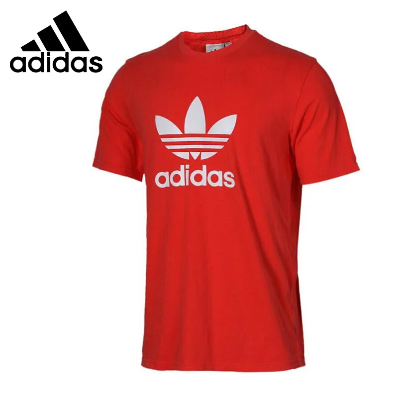 Оригинальный Новое поступление Adidas Originals TREFOIL футболка мужские футболки с