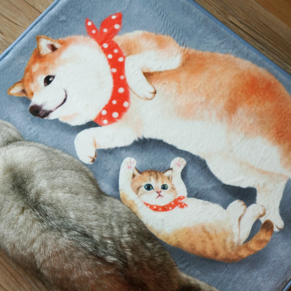 Отточить &amp Living Мягкий хлопок Одеяло теплый путешествия фланель диван Cat дог узор