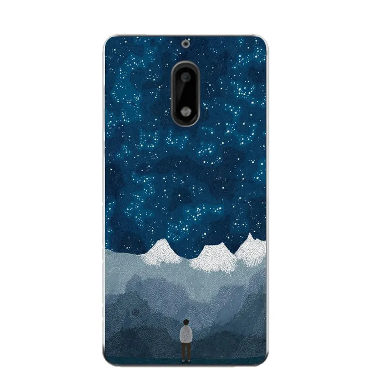 Мягкий прозрачный чехол из ТПУ для Nokia3 5 6 8 N540 N640 N535 N830 Starry Icecream Mountain Donuts бесплатная