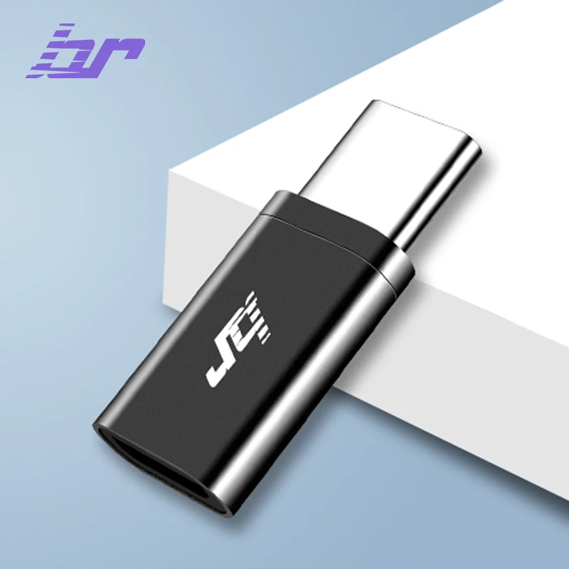 Черный IHaitun USB адаптер USB C к Micro USB OTG кабель type C конвертер для Xiaomi 8 samsung Galaxy S8 S9 huawei mate 20 P20 Pro P10 - Цвет: Черный