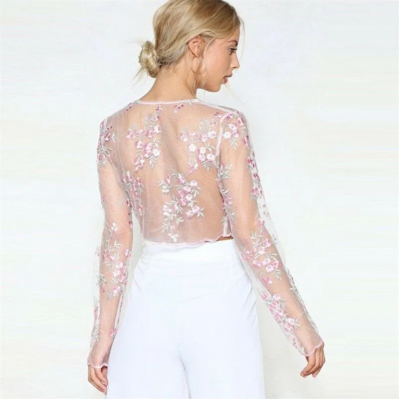 Женская прозрачная Сетчатая футболка новые сексуальные прозрачные топы с