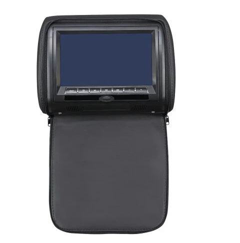 Black No Headphone Cemicen 2 шт 7 дюймов Автомобильный DVD монитор для подголовника MP5 дисплей проигрывателя Поддержка USB/SD/IR/FM передатчик/Динамик/игровой пульт дистанционного управления - Цвет: Black No Headphone