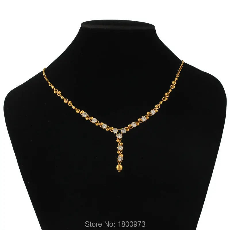 Высококачественное позолоченное хрустальное ожерелье с подвеской витая